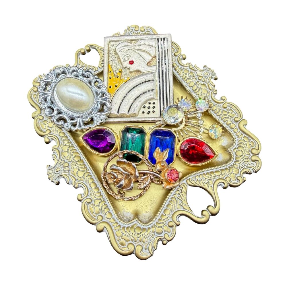 Vintage Brooch Lot: Jewelry Crafting, Repurposing